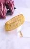 JH New Ethiopian Wedding Wide Bangle Stripe Stripe Big Bracelet for Women Gold Dubaï Bride Africain Bride Bijoux Arabe Bonzer Jewelry8580252