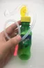 Färgglada billiga Proteable Travel Plastic Mini Drink Bottle Bong Water Pipe Oil Rigs Vattenrör för rökning8974353