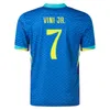 Brasils Soccer Jersey 2024 Copa America Cup Neymar Vini Jr Kids Kit Set 2025 Brasil National Team Football Shirt 24/25 Home Away Player Version 4XL Rodrygo Vini Jr. Ny