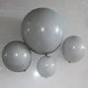 Украшение вечеринки 5/10/12/18/дюйм серые воздушные шары мини -большой макарон Globos Grey Latex Balloon для свадебных посадков на день рождения
