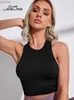 Frauen Tanks Camis Sommer Y2K Crop Top Damen Vollfarbe Corset Corsett Top ärmellose Damen O-Neck Damen Tank Topl240429