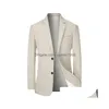 Suisse pour hommes Blazers 2024 Veste de costume pour hommes décontracté bus slim bazers hommes solid minimalistes