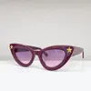 Óculos de sol mulheres moda inovadora Design de cinco pontas Cat Eyewear Viagens de negócios UV400 Copos de luxo