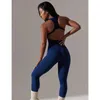 Women's Tracksuits Womens one-piece wear sports Fitness wear Sexy pants vest tights Wicks sweat running clothes sports bra Y240426