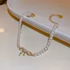 Kette Luxus Goldfarbe Strass Strass Bug Verstellbares Perlenarmband für Frauen Braut Hochzeit fein neuer Designer -Schmuckparty Geschenke