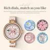 HW16 Mini Luxury Ladies Smart Watch Set da 1,35 pollici BT Chiamata Fashion Wors Watch Fitness Tracker Monitoraggio Health Monitoraggio Smartwatch con orecchini braccialetti