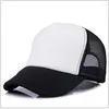 Caps de bola 1 PC PC Unissex Casual Mesh Plain Mesh Baseball Snapback Chapéus para homens Hip Hop Hop Trucker STREEWATH HAT