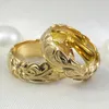 Cluster Anneaux Caoshi Polvyle Trendy Lady Ring Fashion Engagement Cérémonie Bijoux Métalliques Gold Color Finger Finger Party