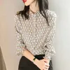 Women's Blouses Shirts Women Spring Summer Style Blouses Shirts Lady Casual Long Slve Turn-down Collar Plaid Printed Blusas Tops MM0812 Y240426