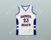 CUSTOM NAY Name Mens Youth/Kids JAMAL CRAWFORD 23 RAINIER BEACH HIGH SCHOOL VIKINGS WHITE BASKETBALL JERSEY TOP Stitched S-6XL