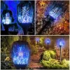 Dekoracje 1/2/4/6/8pcs 12/96LED Solar Płomienie Lampy pochodni Flickering Lampa Wodoodporna dekoracja ogrodu Outdoor Lawn Patio 5 Kolor