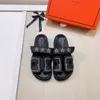 Rhinestone Kalın Çözilmiş Yaz Terlik Moda Serin Stil Düz Sandalet Günlük Giyim Evde Kadınlar Plaj Terlikleri Klasik Tasarımcı Marka Terlik
