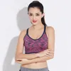 Bras Sofu Cross Back Sports Sports Sports Rápida acolchoada seca à prova de choques Fitness Running Sport Brassiere Tops Push Up Bras Y240426