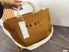 Nieuwe grote capaciteit laffia geweven handmand TOTE TAS TAMPERAMENT 100 schoudertas crossbody tas fabrikanten rechte verkoop van grote superieure 36*23*13