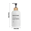 Set 3 Pack Badezimmer 500 ml Seifenspender Shampoo Conditioner Körperwaschflaschen nachfüllbare gedruckte Schriftlotion -Spender Flaschen