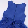 Vestidos de menina bordados para bebês casamento longa princesa vestidos de festa filhos crianças crianças elegantes chirstmas vestidos roupas