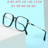 Sonnenbrille Ultraleicht Big Frame Student Myopia Brille mit Abschluss modisches minus Objektiv verschreibungspflichtige Brille 0 -0,5 -0,75 bis -6.0