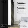 Salon Siyah Perde Oturma Odası Yatak Odası Tende Karartma Pencere Tedavisi Opak Bantlar Cortinas Rideaux Keşfetmek 240422