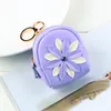 Keychains Fashion Coin Purses Keychain Pu Leather Pendant Key Organizer Luxury Söta plånbok Keyring Holder Charm Bag Gifts