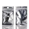 Sacs d'emballage en aluminium en aluminium en gros Sacs d'emballage à glissière en plastique avant transparent pour le câble USB du boîtier accessoire électronique LL