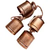 Feestbenodigdheden gietijzeren hangende Cowbell Courtyard Garden retro metaal ornament (koperen kleur) deurbel bells vintage paardenoproep ringing