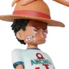 Action Toy Figures 18cm One Piece Anime Character Four Emperors Straw Hat Luffy Action Character One Piece Sabo Ace Sanji Roronoa Zoro Characterl2403