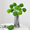 Decoratieve bloemen 5 pc's groene dianthus latex uien balls nep planten diy boeket bruiloft woning decor feestkamer kunstmatig