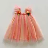 Abiti da ragazza 1-6y ragazze tulle super fata abito da principessa abito da fiore a mosca abito di torta a maglia di compleanno gonfio