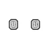 Orecchini per borchie 925 in argento oro placcato ad alto diamante carbone nero smalto nero/baojia decorazione architettonica stile artistico