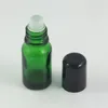 Storage Bottles Wholesale Green Round Essential Oil Glass Roll On Bottle For Sale 10ml Small Portable Perfumes Containers