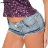 Low waist shorts Sexy Womens jeans denim Summer Fashion Tassels Ladies Skinny cotton super short Girls 240423