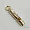 Multifunctional Brass Emergency Survival Whistle Portable Keychain Outdoor Tools Training Whistle for Camping Hiking