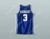 Aangepaste nee Naam Mens Jeugd/Kinderen Stephon Marbury 3 Abraham Lincoln High School Railsplitters Navy Blue Basketball Jersey Top gestikte S-6XL