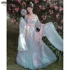 Vêtements ethniques chinois Hanfu Dress Femmes Anciennes vêtements traditionnels Set Carnival Halloween Cosplay Fairy Costume Wei Jin Dynasty Chinois Hanfu