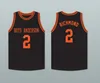 Aangepaste nee Naam Mens Jeugd/Kinderen Mitch Richmond 2 Boyd H. Anderson High School Cobras Black Basketball Jersey Top gestikte S-6XL