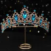 Tiaras vintage barocco rinestone corona di tiara femminile femminile festa regalo regalo di nozze sposa da sposa cristallo accessori per capelli corona