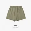 Дизайнер моды ESS 2023 весна/лето 495GFOG Color Series Basic Solid Shorts Street Loose Fashion 5/4 брюки