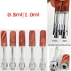 OEMカスタマイズされたベイプカートリッジ1ml 0.8ml木製トップスネジトップ4pc