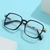 Óculos de sol Ultralight Big Frame Student Myopia óculos com moda de moda única Minus Lens Prescrição Óculos 0 -0,5 -0,75 a -6,0