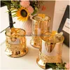 Bouteilles de rangement Jars Luxury Glass Candy Pot