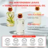 Olie hiqili 100 ml wintergreen etherische oliën voor diffuserbevochtiger massage aromaolie essentieel voor kaarsen die 100% puur natuurlijk maken