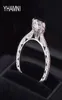 Yhamni Brand Sieraden Origineel Solid 925 Sterling Silver Ring 1 CT Sona CZ Diamond Women verlovingsringen JZ0726477398