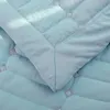 ソリッドカラーマカロンソフト快適なキルトベッドキルトキルト洗濯可能なキルトの大人の寝具カラフルな羽毛布団夏のキルト240417