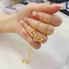 Colliers pendants Luxury Personnalisé Nom en acier inoxydable Bijoux Collier de nom arabe personnalisé avec cadeau de diamant 18 carats en or adapté aux bijoux pour femmes