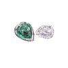Band Rings Wedding Diamond Drop For Women Birthday Day Gift Luxury Love Heart Green White Chinese Finger Ring Jewelry Mosonite Stone Dhaut