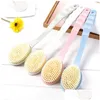 Ben spazzole da bagno, spugne spazzole a pennello Dispella di pannelli per scrubber con doccia con manico con maniglia esfoliante scrub pelle masr esfoliazione b dhumy