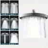 Set Sixspeed Adjustable Overhead Shower Head High Pressure Shower Head Booster Shower Shower Head Sets Bathroom Accessories