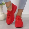 Casual schoenen 2024 ZAPATILLAS DEPORTE INFORMALES Transpirabels Con Cordels Para Mujer Zapatos Vulcanizados PlataForma Talla Grande