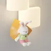 Wandlampe moderne Kinderzimmer LED -Lampen Panda Affe warme romantische Kindergärten Jungen Mädchen Schlafzimmer Nachtleuchte