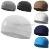 Beanie/Skull Caps Cooling Skull Cap Breathable Summer Cycling Caps Ice Fabric Anti-UV Bicycle Head Scarf Liner Sports Fishing Running Hat d240429